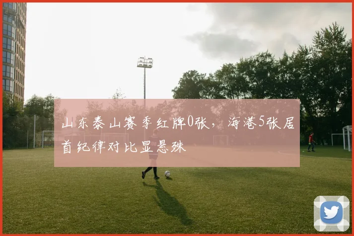 山东泰山赛季红牌0张,海港5张居首纪律对比显悬殊